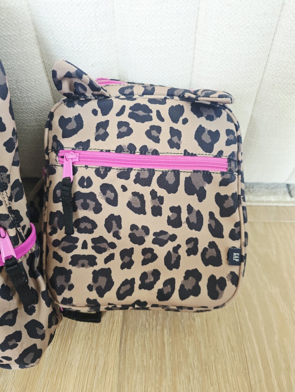 GAP Kids Leopard/Pink Print Backpack and Lunch Box - Picture 4 of 6